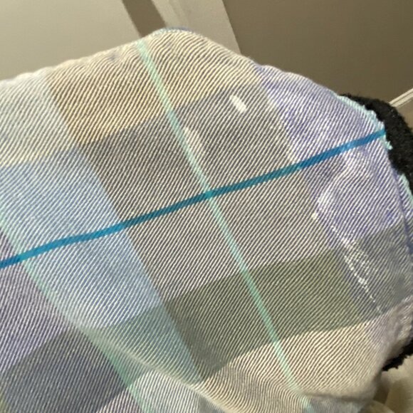 Furst A Kind Plaid Cotton Lace Raw Hem Grunge Preppy Dark Academia Shirt Top XL - Picture 8 of 8